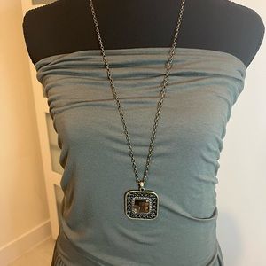 Lia Sophia , Necklace Pendant, color Brown